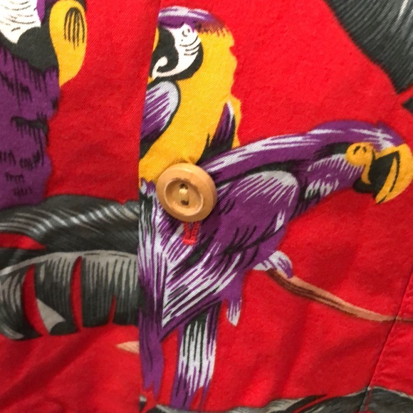 Paradise Found Hawaii Classic button-down tropical short sleeve, front pocket - Picture 7 of 12